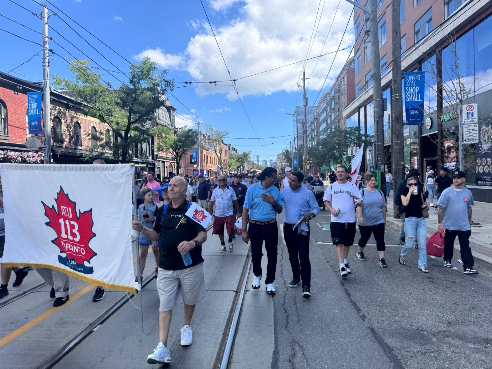 Marching Together in Support of Workers