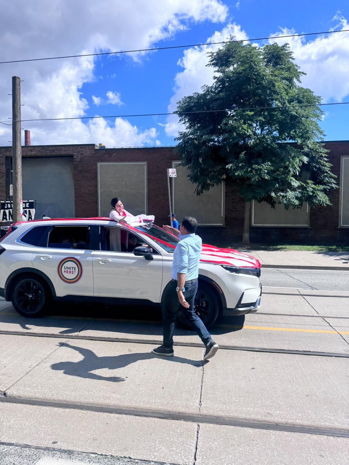 Showing Support Along the Community March